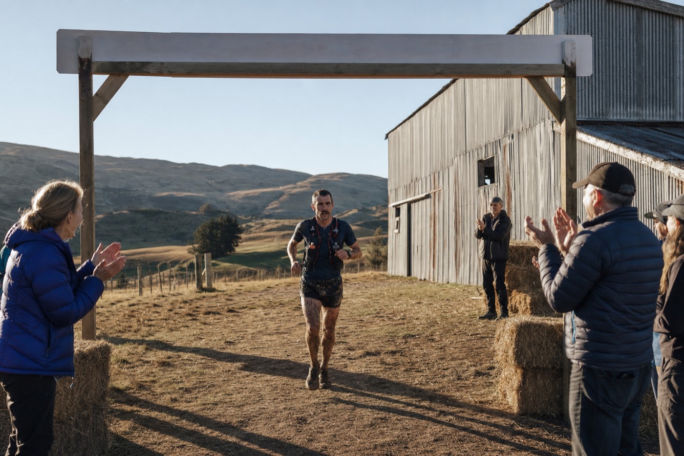 The finish chute at the woolshed